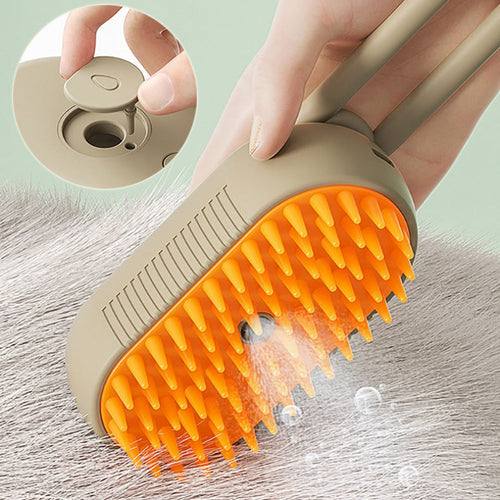Electric Pet Steam Brush - 3 In 1