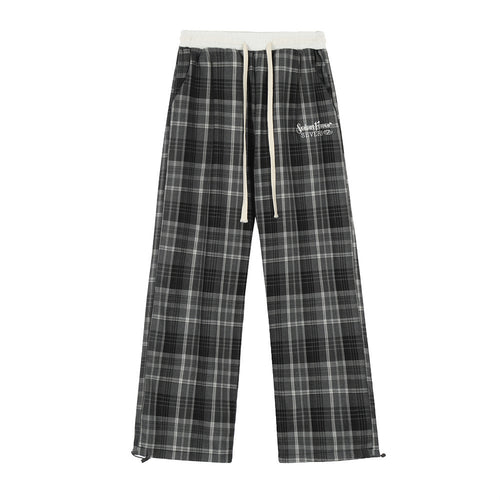 Fashion Loose Plaid Casual Pants For Men