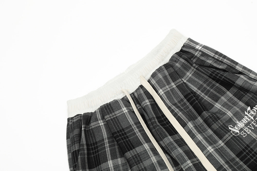 Fashion Loose Plaid Casual Pants For Men
