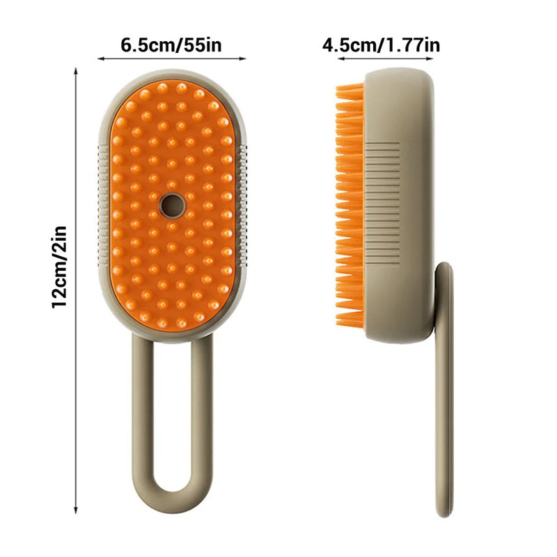 Electric Pet Steam Brush - 3 In 1
