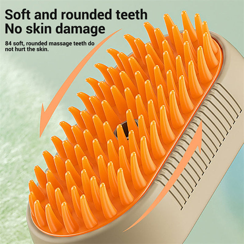 Electric Pet Steam Brush - 3 In 1